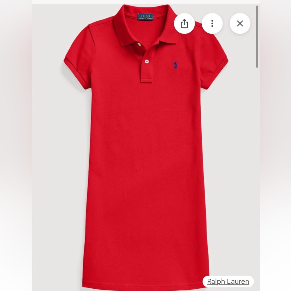 Ralph Lauren Vibrant Red Polo Dress
